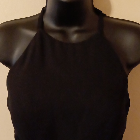 🆕 NWT Light in the Box halter style open back black mermaid gown - Picture 4 of 10